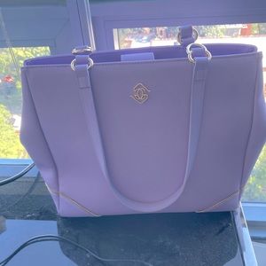 Glass Ladder & Co Medium Michelle Tote Bag in Lavender/Gold